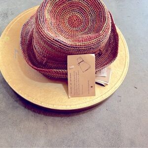 Multicolor Woven Sun Hat